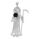 thumbnail image 1 of Dije De Santa Muerte De Plata 925 6.2cm, 1 of 3
