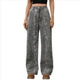 thumbnail image 3 of Pantalones Vaqueros Holgados Y2K Tiro Medio, Estilo Boyfriend, con Estampado Leopardo y Pernera , Estilo Vaquera con Parches y Bolsillo para Mujer. Estampado de Leopardo S, 3 of 9