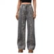 thumbnail image 3 of Pantalones Vaqueros Holgados Y2K Tiro Medio, Estilo Boyfriend, con Estampado Leopardo y Pernera , Estilo Vaquera con Parches y Bolsillo para Mujer. Estampado de Leopardo S, 3 of 9
