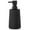 Black, variant on Hand Soap Dispenser for Bathroom & Kitchen, Modern Striped Plastic Lotion Pump, Refillable Countertop Dish Soap Bottle 9 oz, Black