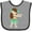 Heather and Black, variant on Inktastic Brown Haired Hula Girl Girls Baby Bib