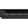 thumbnail image 4 of 2-1/8" Polystyrene Ornate Picture Frame by WholesaleArtsFrames-com 13x19 3451 Series - Black - Made In USA, 4 of 5