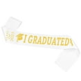 thumbnail image 1 of Etiquette Shoulder Strap Soft Cloth Letters Printed Colorful Ribbon Rhinestone Inlay Headdress Decoration Accessories Graduation, 1 of 10