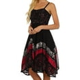 thumbnail image 3 of Sakkas Aphrodite Embroidered Batik Dress - Black / Pink - OS, 3 of 4