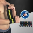 thumbnail image 4 of CNKOO 1 Pce Support de Poignet de Sport Long en Nylon Élastique Réglable pour Musculation Entraînement Physique Bracelet de Protection pour Entorse de Gym, 4 of 12