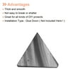 thumbnail image 4 of Uxcell 200g Stained Glass Mosaic Triangle 0.55'' Deep Gray Glass Mosaic Tiles Bulk for Craft Handmade Project, 4 of 7