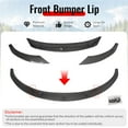 thumbnail image 3 of Ikon Motorsports Front Bumper Lip for 2024-2025 Tesla Model 3, IKON V4 Style Carbon Fiber Print PP, Lower Air Dam Chin Spoiler Protector Splitter 3PCS, 3 of 9