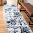thumbnail image 5 of World Rug Gallery Distressed Abstract Area Rug - Blue 2'7"x6', 5 of 6
