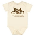 thumbnail image 3 of Inktastic Real Cowboys Boys or Girls Baby Bodysuit, 3 of 5