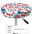 thumbnail image 4 of Naloa Birds Flowers Round Bar Stool Cushion Cover 12-14 inch, Fits Kitchen, Office, Restaurant Chairs - 12 inch, 4 of 7