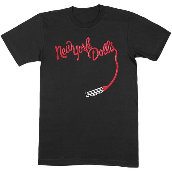 Men's New York Dolls Lipstick Logo T-shirt Small Black