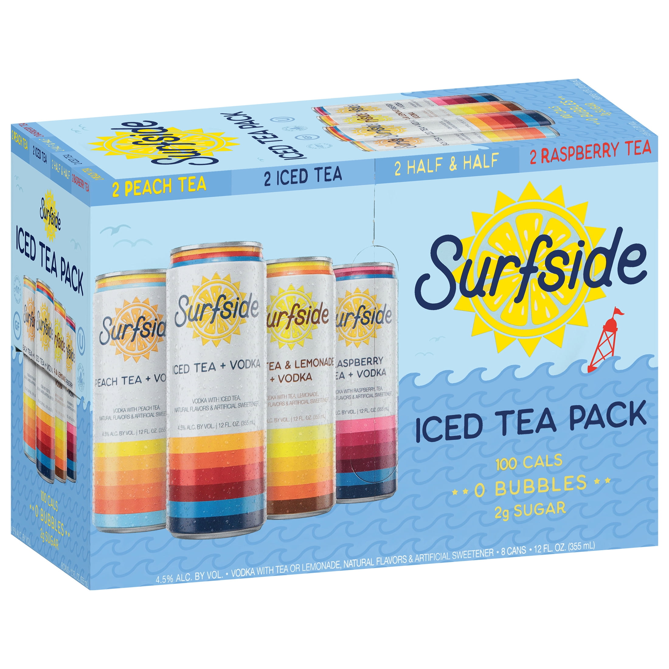 Surfside Iced Tea Vodka Variety 8 pack