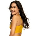 thumbnail image 2 of Felina Finesse Cami Bralette - Stretchy Lace Bralettes For Women - Sexy and Comfortable (Golden Yellow, 1X-2X), 2 of 2