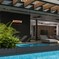 thumbnail image 2 of EF15120B-Eurofase Heating-1500 Watt Plug-In Electric Infrared Single Element Heater-Black Finish-No Fascia Decorative Fascia, 2 of 6