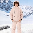 thumbnail image 2 of KAUOD Boys Ski Jackets Bib Overall Set 2 Piece Winter Waterproof Insulated Hooded Puffer Coats Snowpants Outfits Kids Snowsuits, 2 of 7