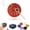 Red, variant on 6 Note 3 Inch Steel Tongue Drum Small Drum Portable Handpans Drum Percussions Instrument For Meditations Yoga