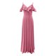 thumbnail image 3 of Vestidos Puntoco Mujer Verano Mujer Sexy Fuera del Hombro Frente Con Cordones Volantes Dividir Noche Larga Una Línea De Terciopelo Vestidos De Fiesta Para Dama De Honor, 3 of 8