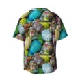 thumbnail image 7 of Picia Easter Egg1 Men's Linen Shirts Short Sleeve Cuban Beach Shirts Casual Shirts Button Down Shirt for Men Beach Summer Wedding Shirt-X-Large, 7 of 7