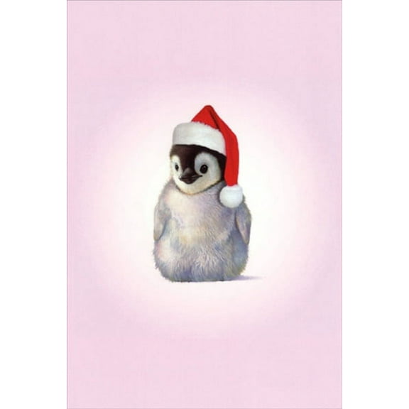 Nobleworks Zoo Babies Penguin John Butler Cute Christmas Card (1 card/1 envelope)