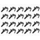 thumbnail image 5 of 100 unids Plástico Tubería de agua Pinza de tubería única Clip Universal Agua Tubería de fijación Clip, 5 of 6