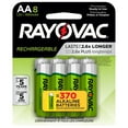 thumbnail image 3 of Rayovac Recharge NiMh, AA Batteries, 16 Count (2 x 8 count bundle), 3 of 3