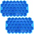 thumbnail image 1 of Recipiente malla de panal Chef Grill SiliBlockBlue 2Pzas Azul Silicona 37Cavidades Grado Alimenticio Flexible, 1 of 2