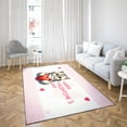 thumbnail image 4 of Happy Valentine's Day Exotic Shorthair Brings Love Heart Indoor Rug Cat Lover Kitten Owner Gifts Carpet Living Bed Room Sofa Home Decor - 02028, 4 of 5