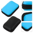 thumbnail image 1 of UPOUART 2Pack Portable Hard Drive Case Electronic Accessories Case Black for Travel, 1 of 8