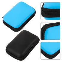 OFFIGAM 2Pcs Computer Accessories Hard Drive Case Portable Storage Box Assorted Color