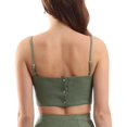 thumbnail image 2 of Amazhiyu Womens Pure Linen Spaghetti Strap Crop Camisole Summer Strappy Tank Tops, 2 of 6