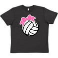 thumbnail image 3 of Inktastic Volleyball with Pink Bow Youth T-Shirt, 3 of 5