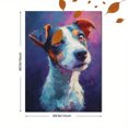 thumbnail image 3 of Jack Russell Terrier Expressive Portrait Canvas Print Wall Art for Living Room Bedroom Cafe Decor, 3 of 8