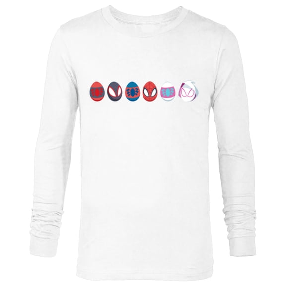 Marvel Spider-Man Super Heroes Toony Easter Eggs - Long Sleeve T-Shirt for Men - Customized-White