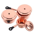 thumbnail image 1 of 1 Set Rose Gold Doll House Cookware For Miniature Enthusiasts Miniature Kitchen Set, 1 of 8