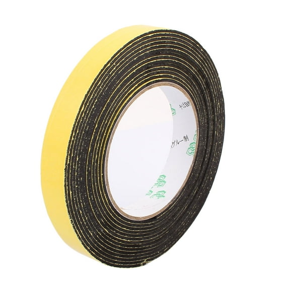 18mm Width Single Side Self Adhesive Shockproof Sponge Foam Tape 5 Meters Length