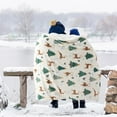 thumbnail image 3 of Jbralid Christmas Throw Blanket - Soft and Warm Christmas Reindeer Throw Blankets for Couch, Sofa, Bed, Gift Blanket 50"x 60", 3 of 5