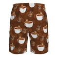 thumbnail image 6 of Naloa Sloths Need More Coffee Men's Beach Shorts, Surfing shorts, Swim trunks, Quick Dry Swim Trunks for Surfing Beach Fun - Small, 6 of 9