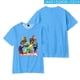 thumbnail image 3 of Camiseta de empalme con estampado de dibujos animados ROBLOX para niños y niñas, Camiseta deportiva con cuello redondo, Tops de algodón puro de manga corta de alta calidad, 3 of 4