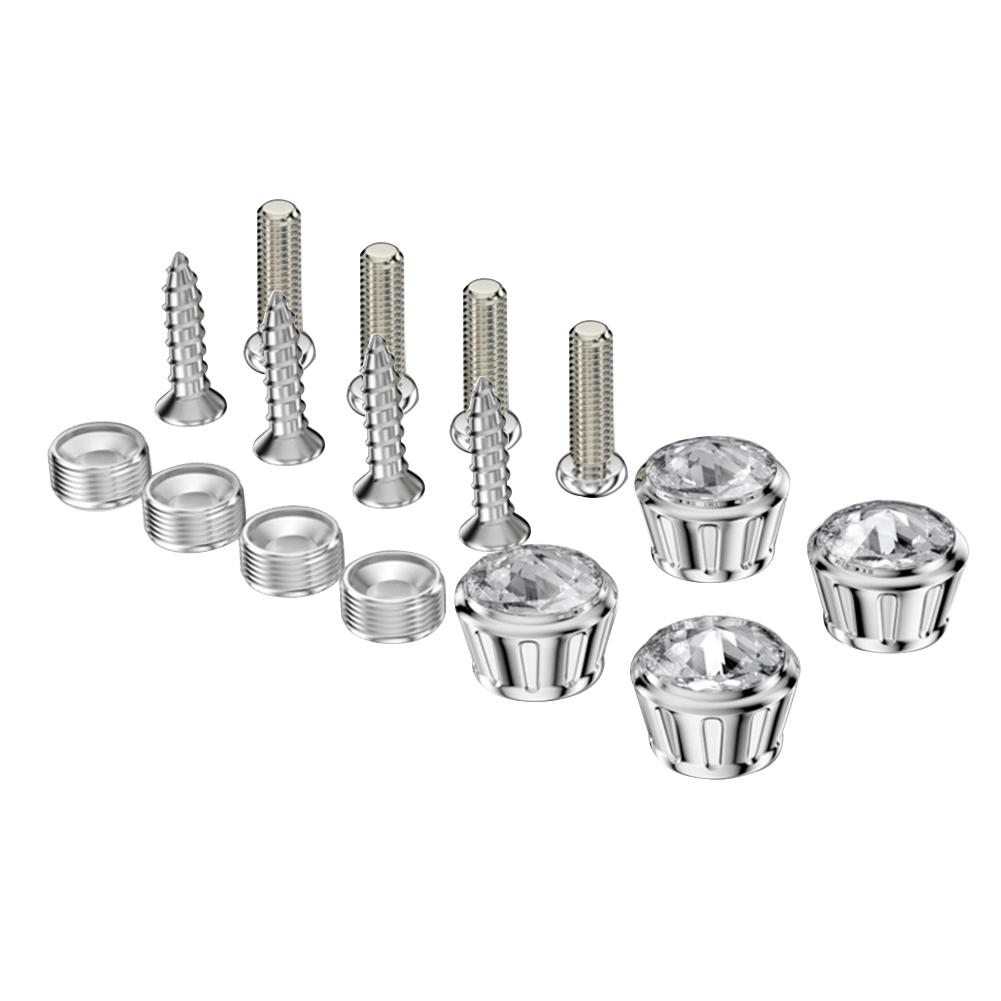 iSpchen Car License Plate Frame Bolts Universal Screw Fasteners License