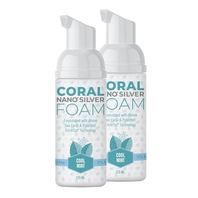 Pasta de dientes Coral Nano Silver Foaming Cool Mint 120 ml
