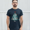 thumbnail image 3 of Tee Hunt The Most Wonderful Time of the Year T-shirt Christmas Tree Xmas Men's Tee, Navy Blue, Small, 3 of 5