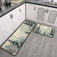 thumbnail image 3 of Christmas Kitchen Rug Sets 2 Piece Farmhouse Holiday New Year Kitchen Rugs and Mats Absobent Kitchen Rugs and Matsfor Cook Home Decor (47x17+30x17 Inches), 3 of 7
