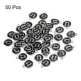 thumbnail image 3 of Alphabet U Enamel Letter Charm Jewelry Charm Enamel Initial Charm Black Pendant Charm Pack of 50, 3 of 5