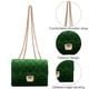 thumbnail image 3 of Bolso de hombro para mujer, bolso de mano de moda, bolso cruzado de diseñador con correa de cadena, verde:;:;, 3 of 5