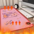 thumbnail image 4 of Heating Mouse Pad under $5! Xqxayjr Heated Mouse Pad, Large Desk Warming Mat for Office Computer, 60x36cm Writing Surface with Digital Display, 3-Temperature Settings, 4 of 9