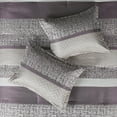 thumbnail image 6 of Cotton Bedding Set, 7 Piece Jacquard Comforter Set Purple Cal King, Purple Comforter Set,Polyester Bed In A Bag, Household Supplies & Décor Bedding Bedding Sets 7 Piece Jacquard Comforter Set Purple, 6 of 14