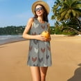 thumbnail image 3 of KLL Rooster Pattern Womens Summer Dresses 2025,Loose Round Neck Sleeveless Sundresses Tank Dresses with Pockets, 3 of 7