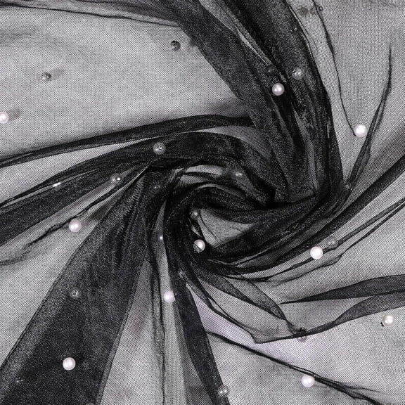 3 Yards Pearl Lace Fabric Wedding Table Decor Nylon Mesh Fabric