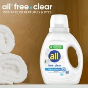 all Liquid Fabric Softener, Free Clear, 34 fl oz, 50 Loads
