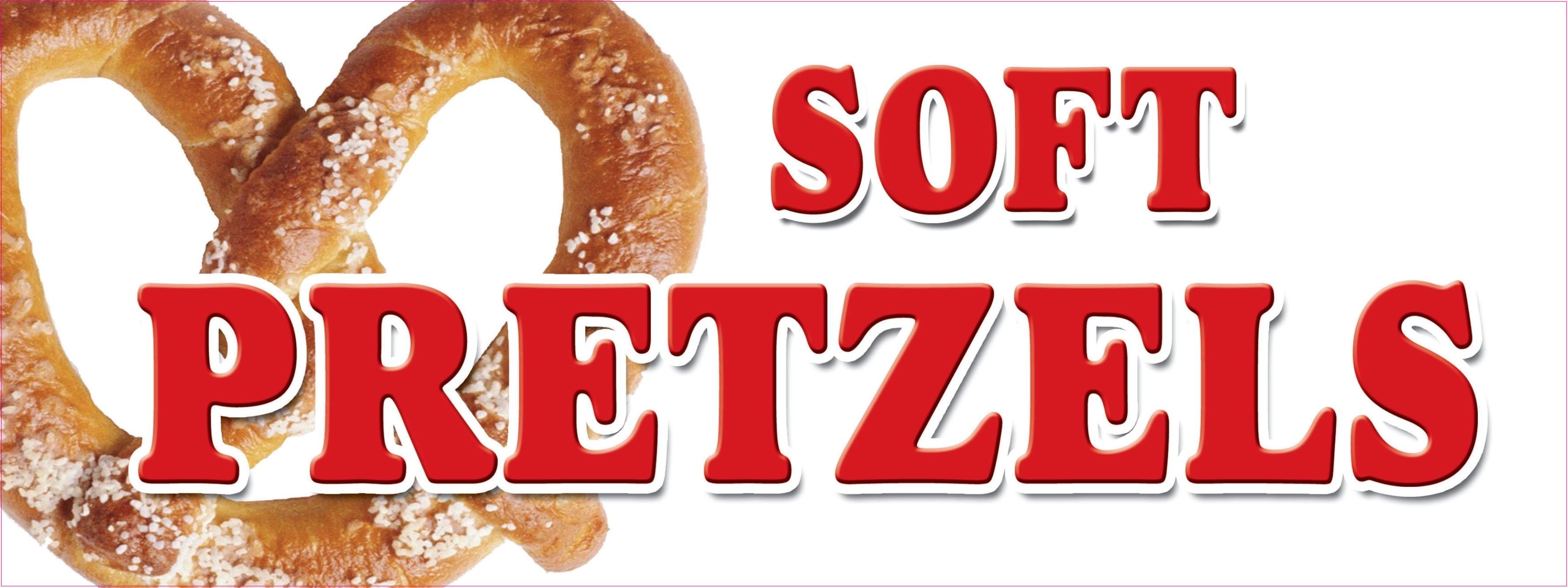 SOFT PRETZELS DECAL sticker pretzel stand cart supplies equipment ...